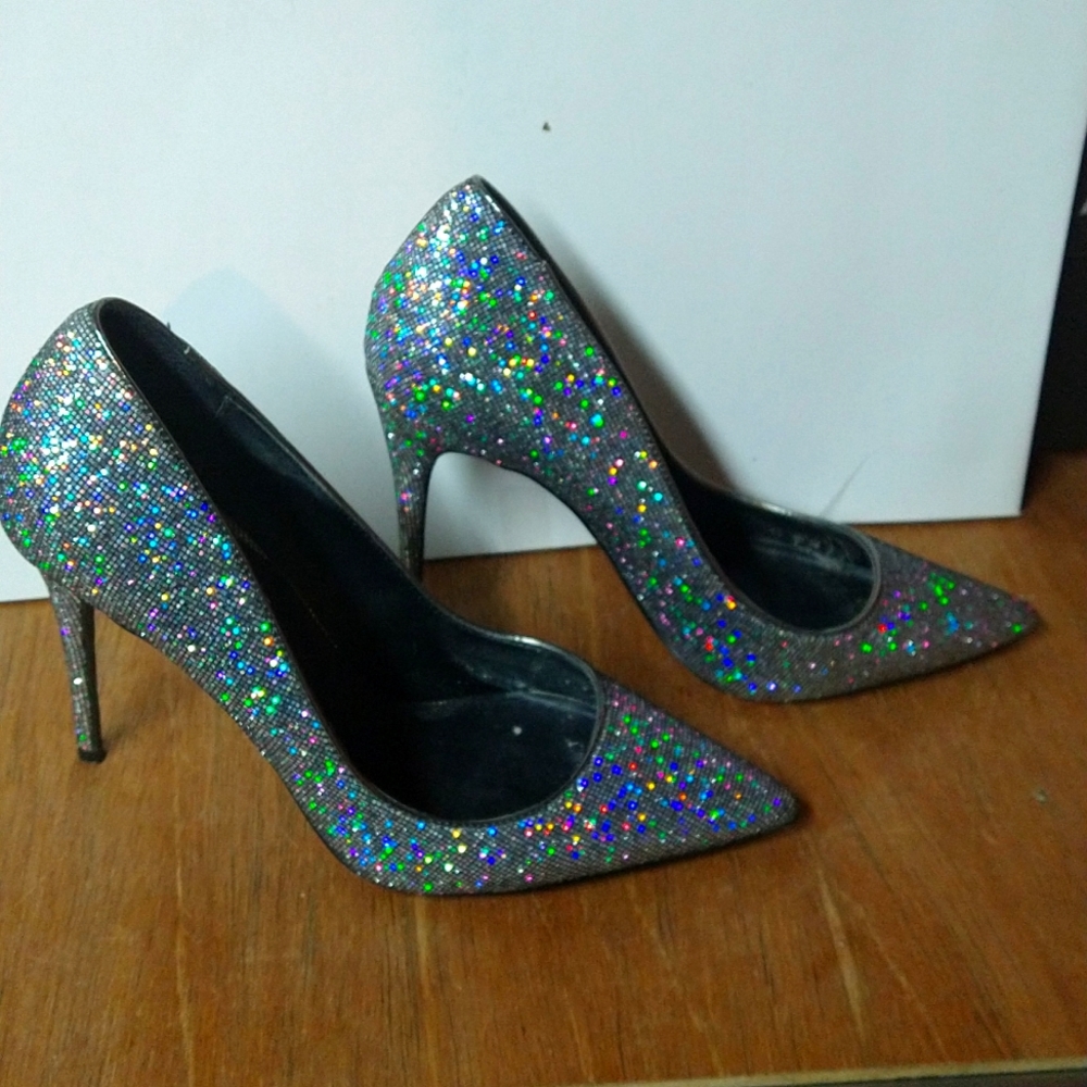 Glitter pumps size 10 Steve Madden